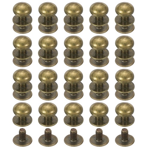 4mm borchie pelle testa - 4mm,